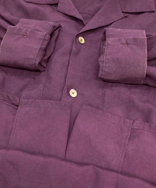 URU（ウル）URU (ウル) オープンカラーシャツ パープル サイズ:1の古着・服飾アイテム
