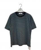 TOZAOUトザオウ）の古着「Service Border Tee(BLACK)/ボーダーカットソー」｜ブラック×グリーン
