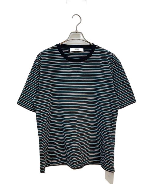 TOZAOU（トザオウ）TOZAOU (トザオウ) Service Border Tee(BLACK)/ボーダーカットソー ブラック×グリーン サイズ:3の古着・服飾アイテム