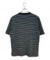 TOZAOU (トザオウ) Service Border Tee(BLACK)/ボーダーカットソー ブラック×グリーン サイズ:3：6000円