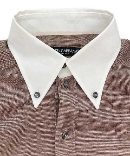 DOLCE & GABBANA（ドルチェ＆ガッバーナ）DOLCE & GABBANA (ドルチェ＆ガッバーナ) シャツ ブラウン サイズ:Ｍの古着・服飾アイテム