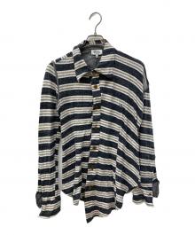 Vivienne Westwood（ヴィヴィアンウエストウッド）の古着「アシメボーダーシャツ」｜グレー