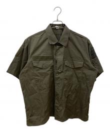 MILITARY（ミリタリー）の古着「半袖シャツ」｜オリーブ