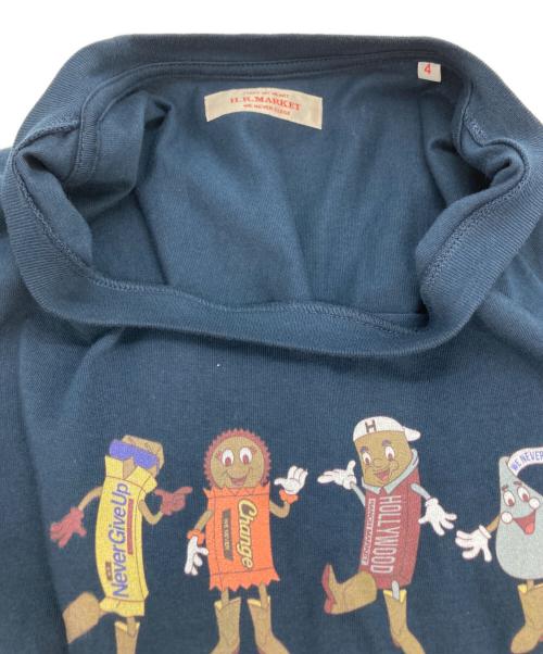 H.R.MARKET（ハリウッドランチマーケッド）H.R.MARKET (ハリウッドランチマーケッド) Tシャツ ネイビー サイズ:４の古着・服飾アイテム