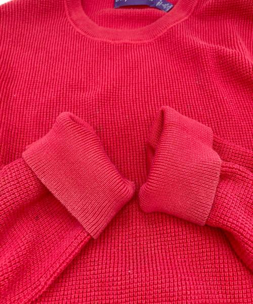 RALPH LAUREN Purple Label（ラルフ ローレン パープル レーベル）RALPH LAUREN Purple Label (ラルフ ローレン パープル レーベル) コットンニット レッド サイズ:Ⅼの古着・服飾アイテム