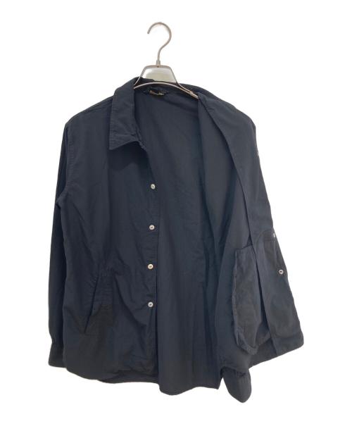 COMME des GARCONS HOMME DEUX（コムデギャルソン オム ドゥ）COMME des GARCONS HOMME DEUX (コムデギャルソン オム ドゥ) L/Sスナップシャツ ブラック サイズ:Mの古着・服飾アイテム