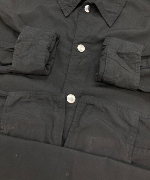 COMME des GARCONS HOMME DEUX（コムデギャルソン オム ドゥ）COMME des GARCONS HOMME DEUX (コムデギャルソン オム ドゥ) L/Sスナップシャツ ブラック サイズ:Mの古着・服飾アイテム