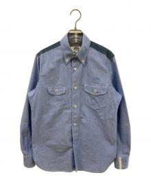 eYe COMME des GARCONS JUNYAWATANABE MAN（アイ コム デ ギャルソン ジュンヤ ワタナベ マン）の古着「デニム切替シャツ」｜ブルー