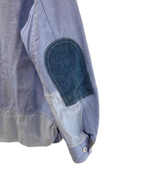 eYe COMME des GARCONS JUNYAWATANABE MAN（アイ コム デ ギャルソン ジュンヤ ワタナベ マン）eYe COMME des GARCONS JUNYAWATANABE MAN (アイ コム デ ギャルソン ジュンヤ ワタナベ マン) デニム切替シャツ ブルー サイズ:XSの古着・服飾アイテム