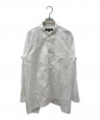 COMME des GARCONS HOMME DEUXコムデギャルソン オム ドゥ）の古着「捻じれデザインシャツ」｜ホワイト