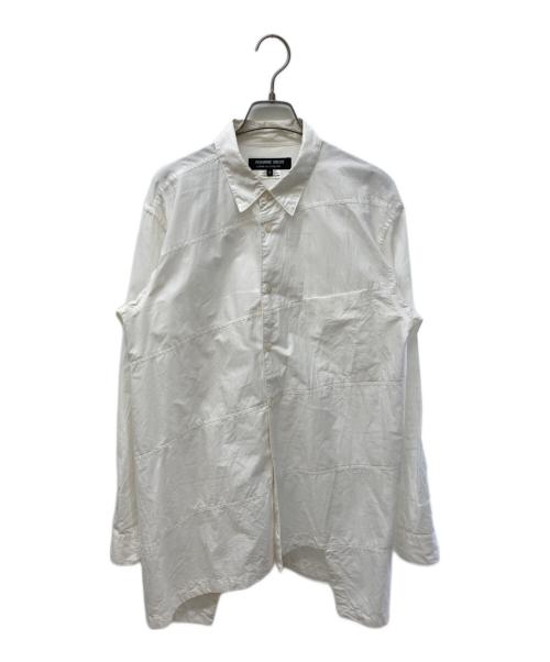 COMME des GARCONS HOMME DEUX（コムデギャルソン オム ドゥ）COMME des GARCONS HOMME DEUX (コムデギャルソン オム ドゥ) 捻じれデザインシャツ ホワイト サイズ:Mの古着・服飾アイテム