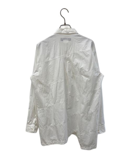 COMME des GARCONS HOMME DEUX（コムデギャルソン オム ドゥ）COMME des GARCONS HOMME DEUX (コムデギャルソン オム ドゥ) 捻じれデザインシャツ ホワイト サイズ:Mの古着・服飾アイテム