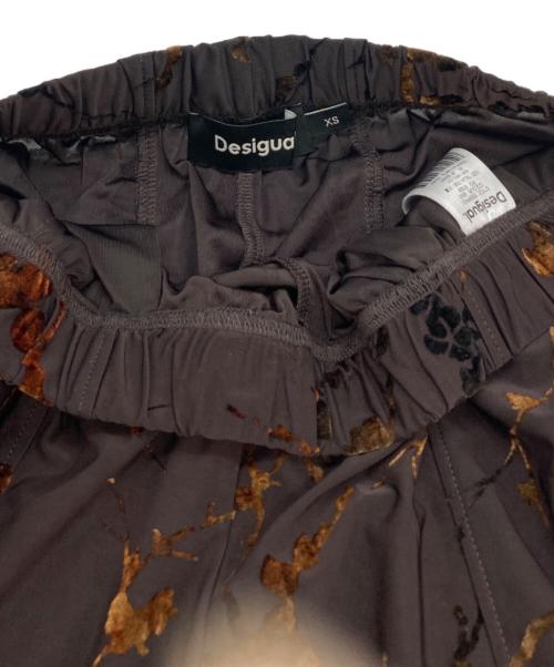 Desigual（デシグアル）Desigual (デシグアル) オリエンタルフロッキープリントロングパンツ ブラウン サイズ:ＸＳの古着・服飾アイテム