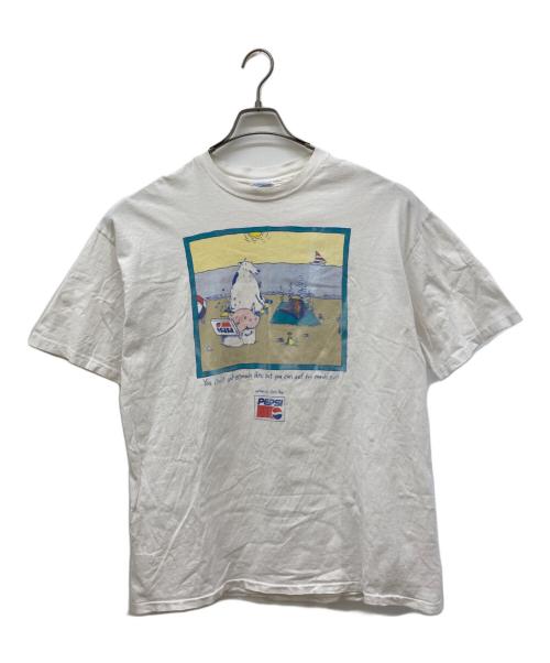 Hanes（ヘインズ）Hanes (ヘインズ) プリントTシャツ ホワイト サイズ:XLの古着・服飾アイテム