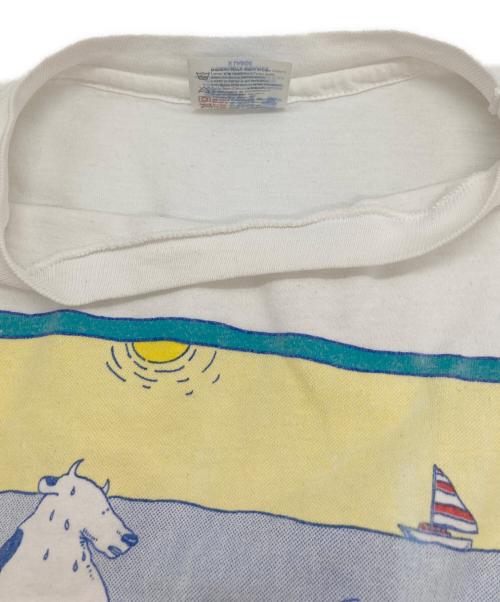 Hanes（ヘインズ）Hanes (ヘインズ) プリントTシャツ ホワイト サイズ:XLの古着・服飾アイテム