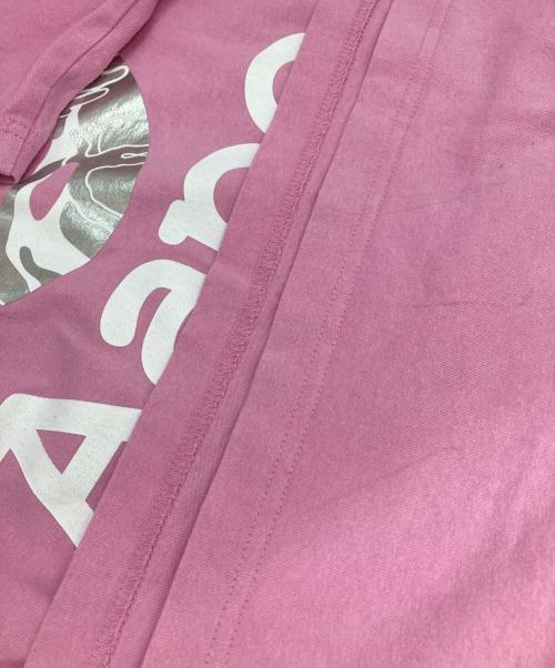 A BATHING APE（アベイシングエイプ）A BATHING APE (アベイシングエイプ) ホログラムロゴTシャツ ピンク サイズ:Lの古着・服飾アイテム