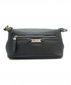 Salvatore Ferragamoサルヴァトーレ フェラガモ）の古着「レザーワンショルダーバッグ」｜ブラック