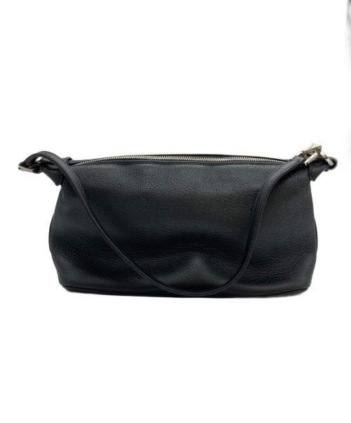 Salvatore Ferragamo（サルヴァトーレ フェラガモ）Salvatore Ferragamo (サルヴァトーレ フェラガモ) レザーワンショルダーバッグ ブラックの古着・服飾アイテム