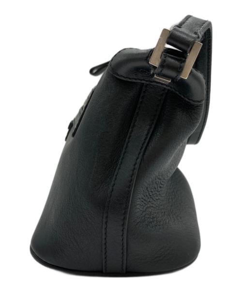 Salvatore Ferragamo（サルヴァトーレ フェラガモ）Salvatore Ferragamo (サルヴァトーレ フェラガモ) レザーワンショルダーバッグ ブラックの古着・服飾アイテム