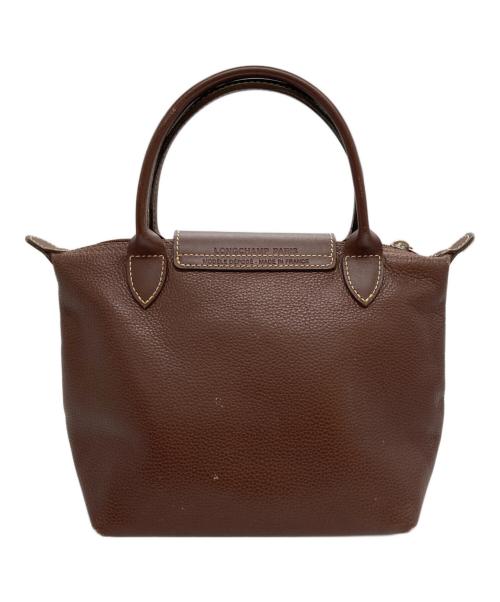 LONGCHAMP（ロンシャン）LONGCHAMP (ロンシャン) ル・プリアージュ/レザーハンドバッグ ブラウン サイズ:-の古着・服飾アイテム
