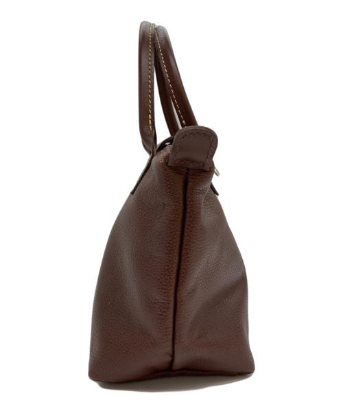 LONGCHAMP（ロンシャン）LONGCHAMP (ロンシャン) ル・プリアージュ/レザーハンドバッグ ブラウン サイズ:-の古着・服飾アイテム