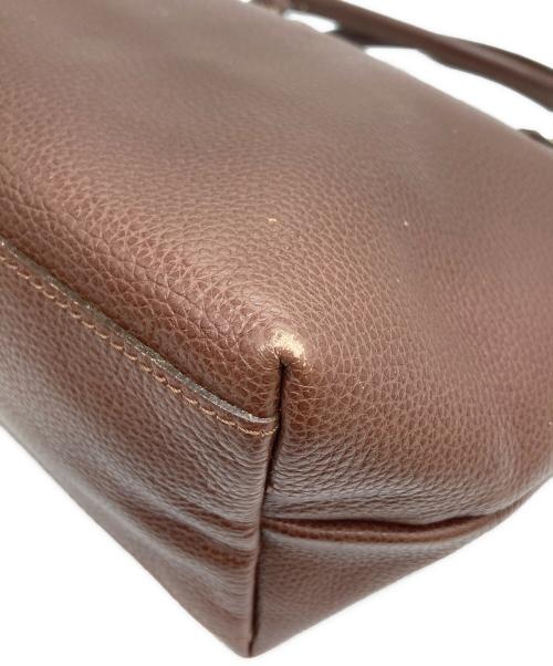 LONGCHAMP（ロンシャン）LONGCHAMP (ロンシャン) ル・プリアージュ/レザーハンドバッグ ブラウン サイズ:-の古着・服飾アイテム