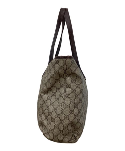 GUCCI（グッチ）GUCCI (グッチ) GGスプリームPVCトートバッグ ベージュの古着・服飾アイテム