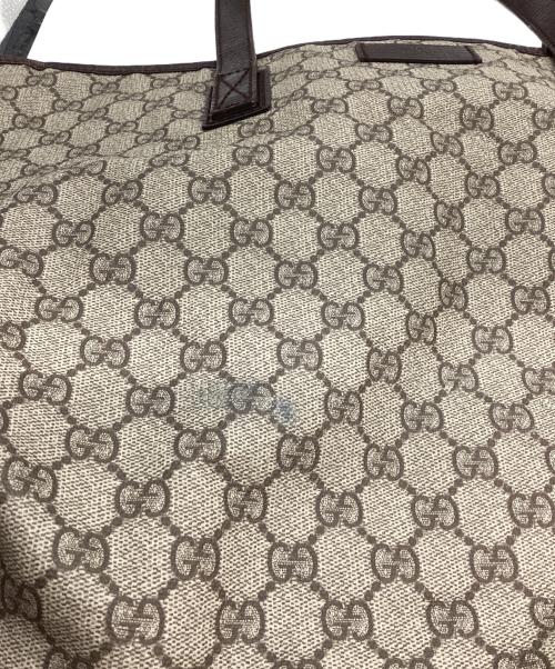 GUCCI（グッチ）GUCCI (グッチ) GGスプリームPVCトートバッグ ベージュの古着・服飾アイテム