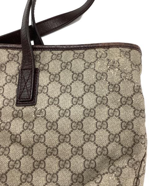 GUCCI（グッチ）GUCCI (グッチ) GGスプリームPVCトートバッグ ベージュの古着・服飾アイテム
