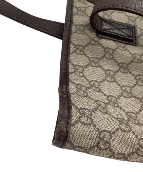GUCCI（グッチ）GUCCI (グッチ) GGスプリームPVCトートバッグ ベージュの古着・服飾アイテム