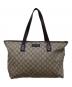 GUCCI（グッチ）の古着「GGスプリームPVCトートバッグ」｜ベージュ