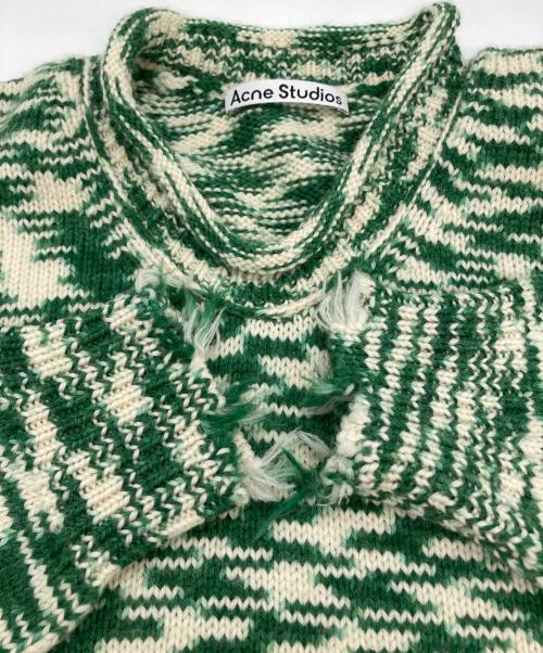 Acne studios（アクネ ストゥディオズ）ACNE STUDIOS (アクネ ストゥディオズ) Space Dye Sweater/ロールネックニット グリーン サイズ:XSの古着・服飾アイテム