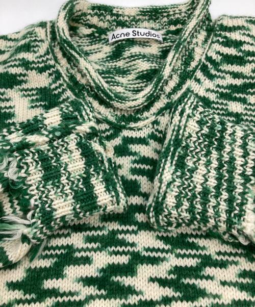 Acne studios（アクネ ストゥディオズ）ACNE STUDIOS (アクネ ストゥディオズ) Space Dye Sweater/ロールネックニット グリーン サイズ:XSの古着・服飾アイテム