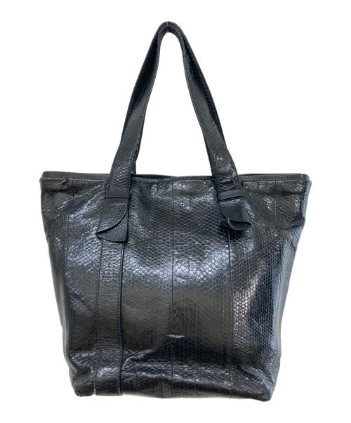 Salvatore Ferragamo（サルヴァトーレ フェラガモ）Salvatore Ferragamo (サルヴァトーレ フェラガモ) ヴァラリボントートバッグ ブラックの古着・服飾アイテム