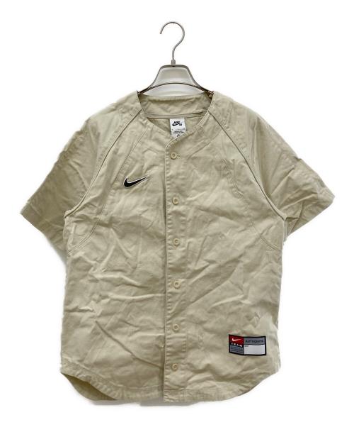 NIKE SB（ナイキエスビー）NIKE SB (ナイキエスビー) ベースボールシャツ ベージュ サイズ:Ｓの古着・服飾アイテム