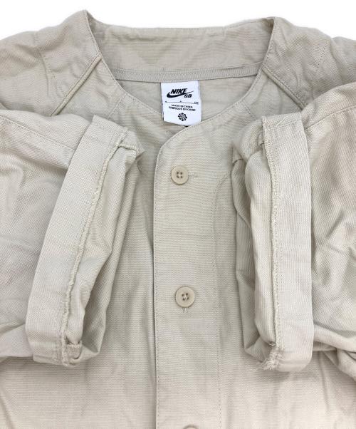 NIKE SB（ナイキエスビー）NIKE SB (ナイキエスビー) ベースボールシャツ ベージュ サイズ:Ｓの古着・服飾アイテム
