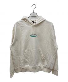 Patagonia（パタゴニア）の古着「95 オーバル ロゴ デイリー フーディ/パーカー」｜アイボリー