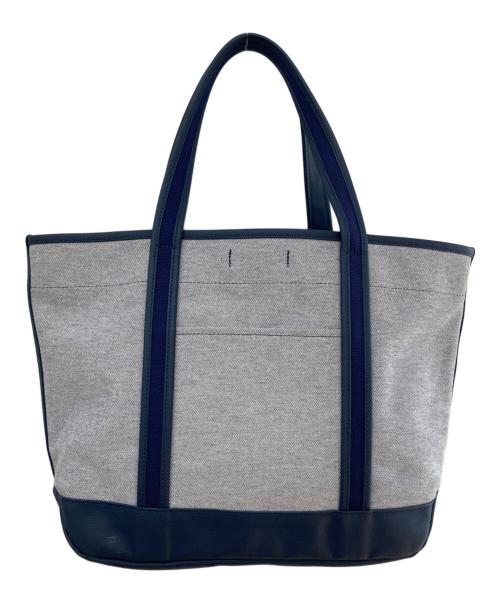 PORTER（ポーター）PORTER (ポーター) BOYFRIEND TOTE CHAMBRAY (M)/トートバッグ グレー×ネイビーの古着・服飾アイテム