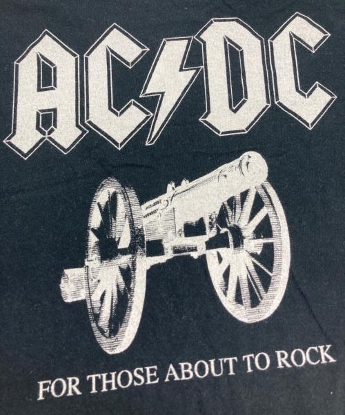 Hysteric Glamour（ヒステリックグラマー）Hysteric Glamour (ヒステリックグラマー) AC/DC (エーシー・ディーシー) プリントTシャツ ブラック サイズ:Ｓの古着・服飾アイテム