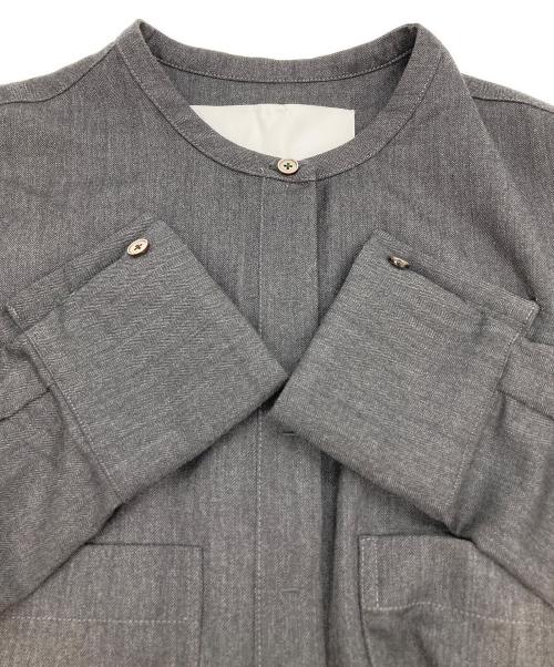 ticca（ティッカ）ticca (ティッカ) プルオーバーシャツワンピース グレー サイズ:Freeの古着・服飾アイテム