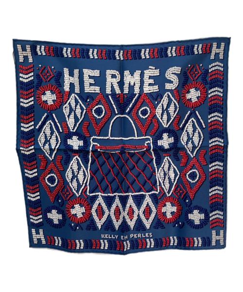HERMES（エルメス）HERMES (エルメス) カレ45 ケリーアンペルル/スカーフ ブルー サイズ:45の古着・服飾アイテム