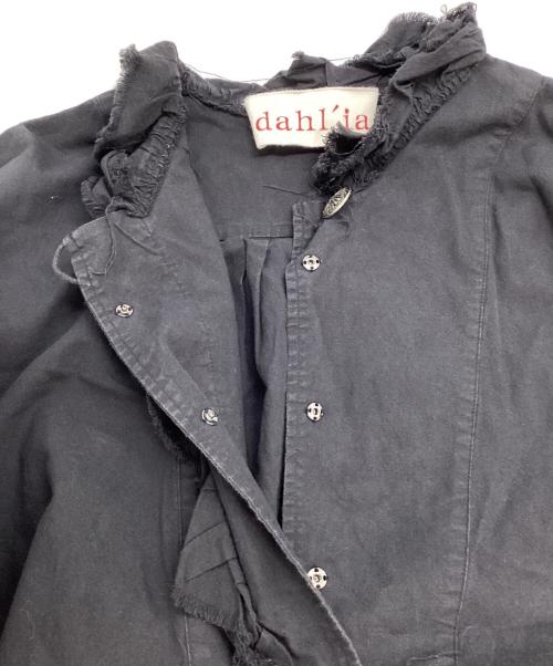 Dahl’ia（ダリア）Dahl’ia (ダリア) フリルカラーワンピース ブラック サイズ:FREEの古着・服飾アイテム