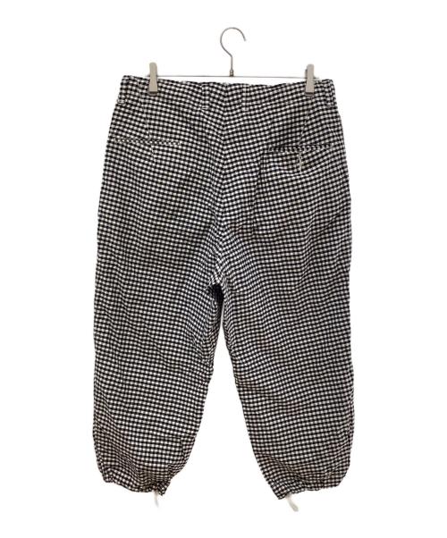 HAVERSACK（ハバーサック）HAVERSACK (ハバーサック) コットンシルクギンガムチェックワークパンツ ブラック×ベージュ サイズ:SIZE 1の古着・服飾アイテム