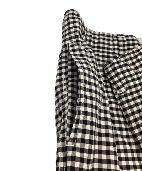 HAVERSACK（ハバーサック）HAVERSACK (ハバーサック) コットンシルクギンガムチェックワークパンツ ブラック×ベージュ サイズ:SIZE 1の古着・服飾アイテム