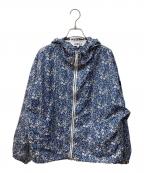 AIGLEエーグル）の古着「撥水リバティプリントフーデッドジャケット」｜ネイビー