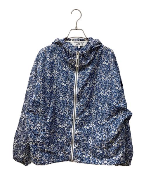 AIGLE（エーグル）AIGLE (エーグル) 撥水リバティプリントフーデッドジャケット ネイビー サイズ:38の古着・服飾アイテム