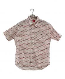 A BATHING APE（アベイシングエイプ）の古着「ソルジャー総柄シャツ」｜ホワイト×レッド