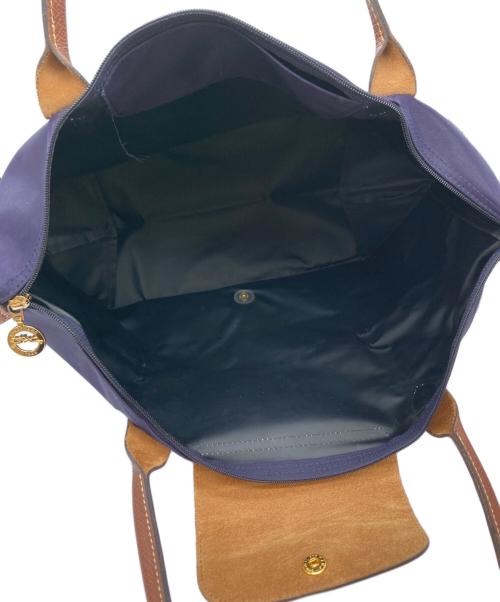LONGCHAMP（ロンシャン）LONGCHAMP (ロンシャン) ル・プリアージュ/ナイロン舟形バッグ パープルの古着・服飾アイテム