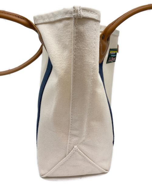 L.L.Bean（エルエルビーン）L.L.Bean (エルエルビーン) クラシック・レザー・ハンドル・カタディン・ボート・アンド・トート アイボリーの古着・服飾アイテム