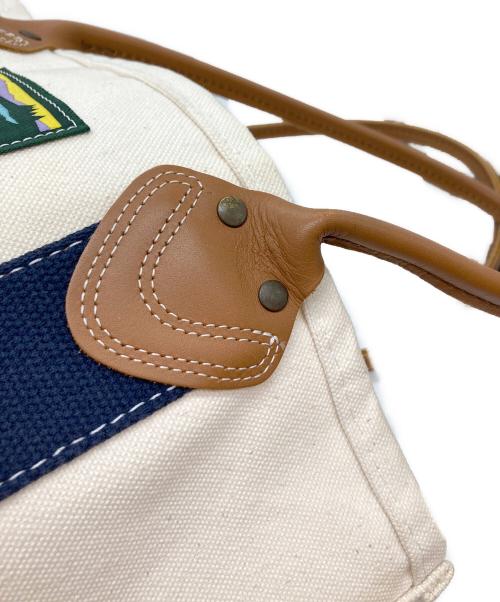 L.L.Bean（エルエルビーン）L.L.Bean (エルエルビーン) クラシック・レザー・ハンドル・カタディン・ボート・アンド・トート アイボリーの古着・服飾アイテム